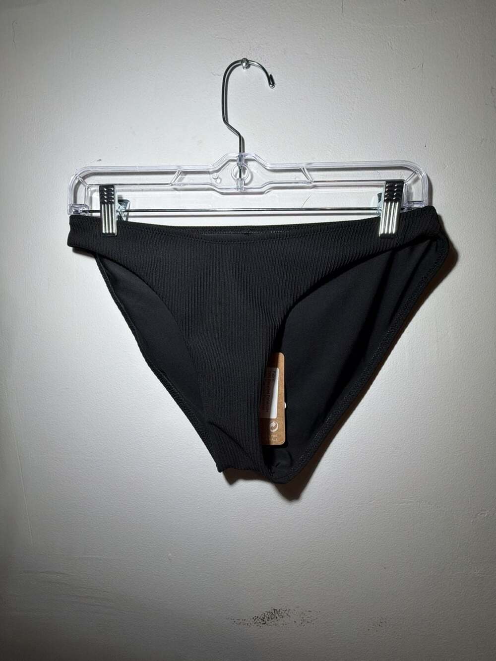 Berlook Ribbed Bikini Bottoms Black Size M